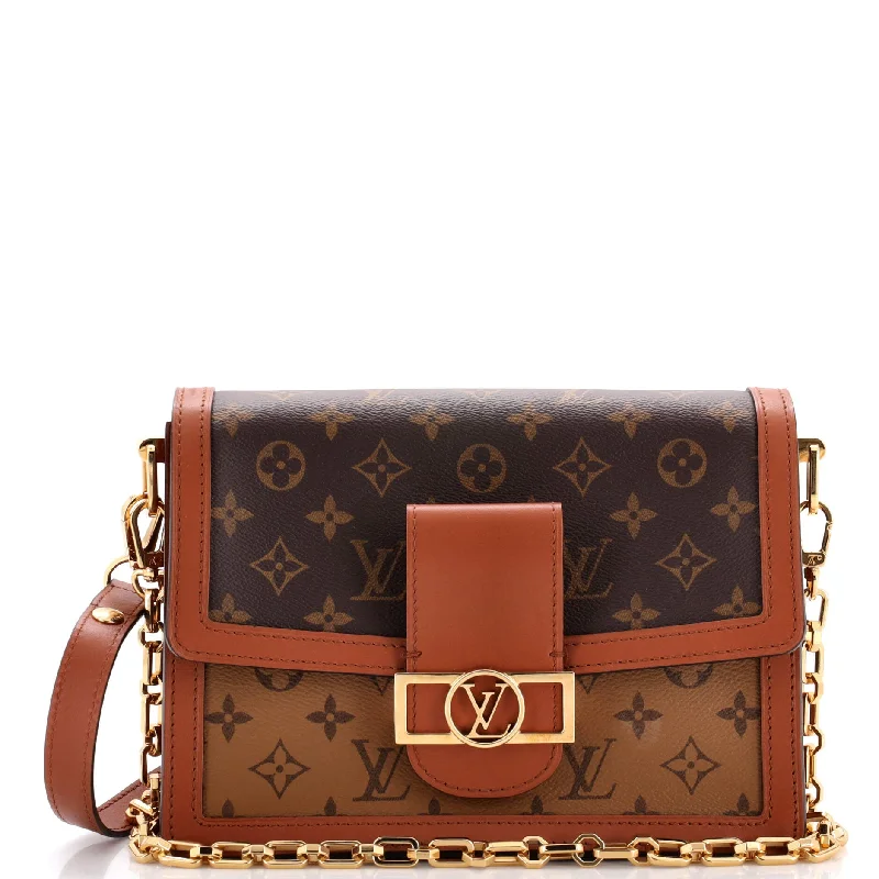 Dauphine Shoulder Bag Reverse Monogram Canvas MM